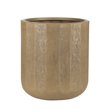 Better Homes & Gardens Adler 16 inch Resin Planter Terracotta with Modern Design for Indoor and Outdoor Plant