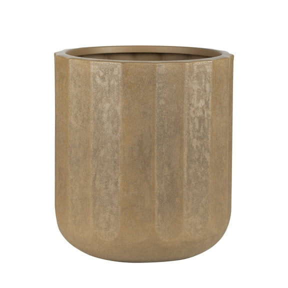 Better Homes & Gardens Adler 16 inch Resin Planter Terracotta with Modern Design for Indoor and Outdoor Plant