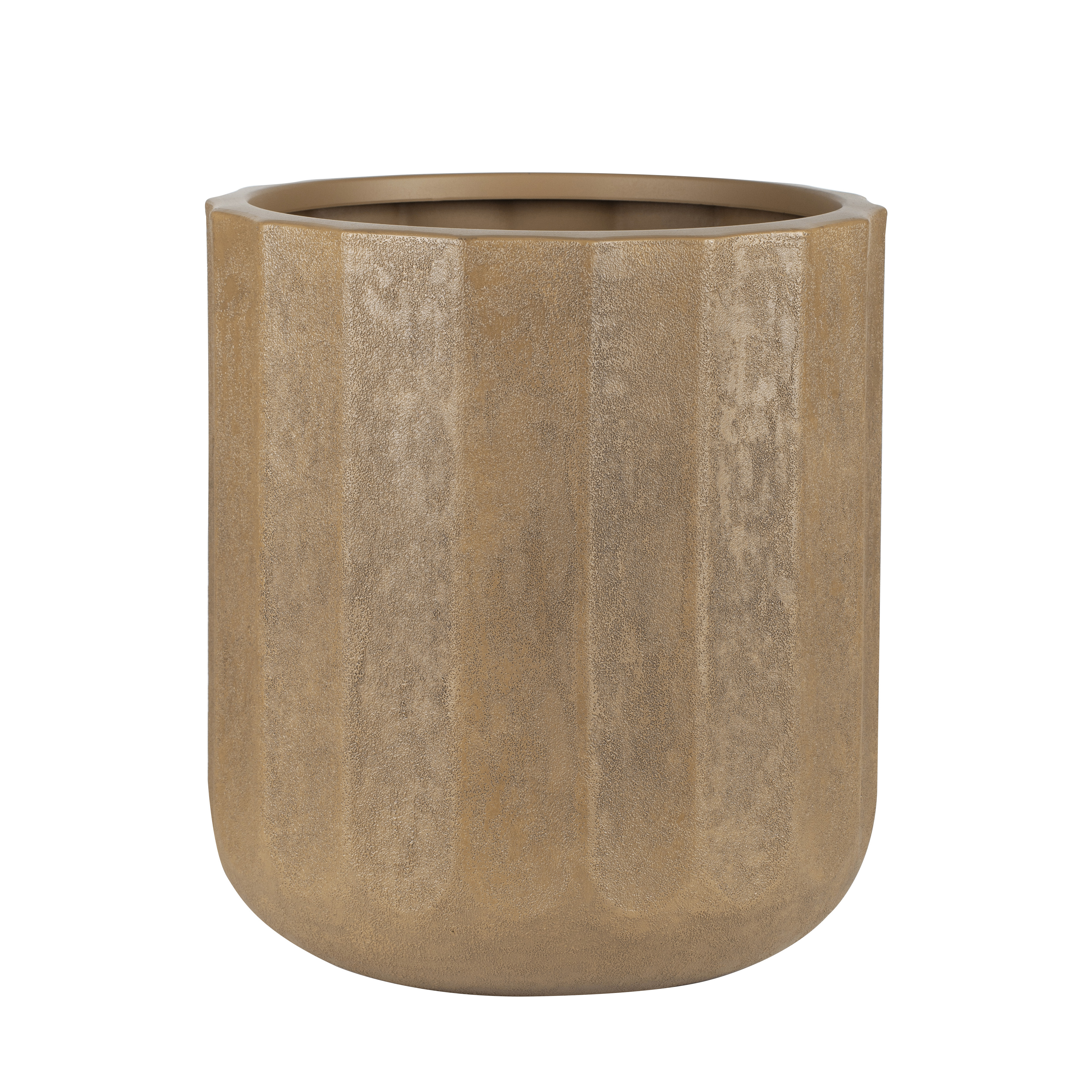 Better Homes & Gardens Adler 16 inch Resin Planter Terracotta with Modern Design for Indoor and Outdoor Plant