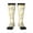 3 Black, variant on Farm Bee Cute Honey print thigh-high socks, crafted for both men and women with a stretchy, high-opaque design perfect for daily wear