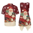 thumbnail image 3 of Psesaysky Matching Christmas Outfits for Couples Happy Santa Claus Snowman Dresses and Shirts for Couples Ugly Christmas Costume Sleeveless Flowy Sun Dresses and Shirt for Men, 3 of 7