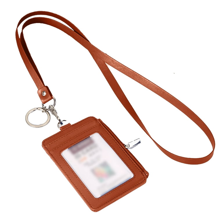 Fashion Badge Holder with Lanyard, Cute ID Badge Holder Wallet for