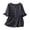 Blue, variant on DeHolifer T-Shirts for Women Plus Size Cotton Linen Half Ruffle Sleeve Embroidered Crewneck Casual Loose T-Shirts Green XL
