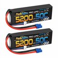 thumbnail image 2 of Hobbypower Powerhobby 3S / 3-Cell 11.1V 5200mah 50c Lipo Battery W EC3 Plug / Connector ( 2 Pack ) (EC3), 2 of 4