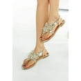 thumbnail image 3 of Opazie Metallic Pearl Embellished Flats, 3 of 11
