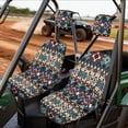 thumbnail image 2 of KUIFORTI Aztec UTV Seat Covers Seats Cover for UTV Compatible with Rhino 700 660 450 2004-2021 Elastic Fabrics All-Season Protection Rhino Seat Cover Set(4 PCS), 2 of 7