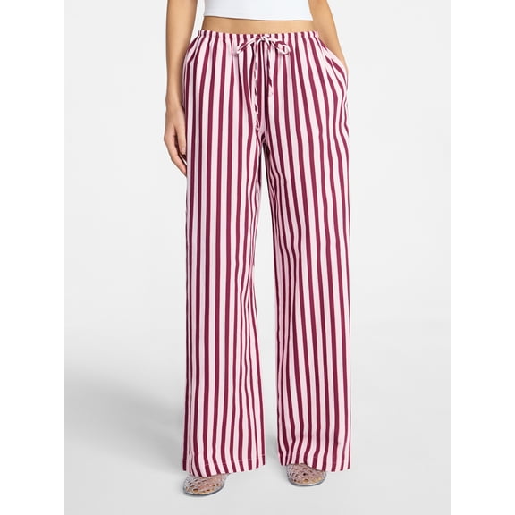 No Boundaries Cotton Pull-On Beach Pants, Women's & Women's Plus XXS-4X