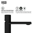 thumbnail image 3 of Vigo Vgt2107 Sottile 18" Glass Vessel Bathroom Sink - Black, 3 of 7