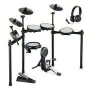 KFFKFF Electronic Drum Set, Collection of 32 Drum Kits & 480 Unique Sounds, 8 in Quiet Mesh Snare, USB MIDI Compatible, Comes with 10 in Cymbals, Drum Sticks & Pedals