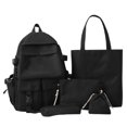 thumbnail image 3 of ibiyuan School Backpacks Nylon Two Tone Spacious 5 In 1 Lightweight School Bag Set for Ages 5th 6th 8th 10th, Middle Elementary, High School, Daily Outings, 3 of 4
