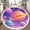 Color 2, variant on Washable Nursery Rug 3ft, Colorful Cartoon Outer Space Planets Stars Moons White Non-Slip Fun Area Rugs for Kids Room, Carpet for Boys Girls Dorm Toy Room Tent