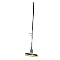 Rubbermaid Commercial Steel Roller Sponge Mop Bronze Handle w/12" Wide Yellow Sponge 6435BZE