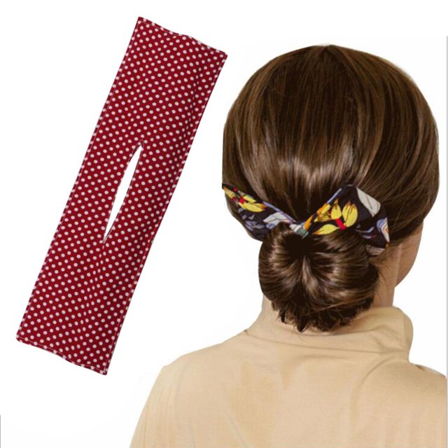Accesorios de diadema de alambre de cuerda con estampado de moño anudado para Colcomx cintas para el pelo