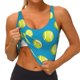 thumbnail image 3 of Fotbe Ball Tennis Sujetador Deportivo Largo sin Aros para Mujer con Almohadillas y Soporte Medio, Transpirable y Absorbente, Camiseta Tipo Chaleco o Tank Top-Small, 3 of 8