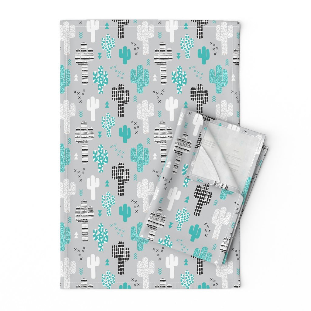 2019 Tea Towel Calendar Waterlily Dragonfly Linen Cotton by Spoonflower 