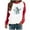 Red#halloween womens tshirt, variant on Halloween Tshirt Women Raglan Long Sleeve Crewneck Sweatshirt Funny Ghost Print Tops Vintgae Festival Clothes Gift Green,S
