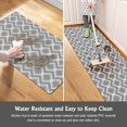 thumbnail image 5 of Anti Fatigue Kitchen Mat Set of 2 Pieces,Grey Kitchen Rugs and Mats,Waterproof Non Slip Memory Foam Cushioned Comfort Kitchen Floor Mat,Padded Kitchen Mats for Standing(17‘‘x30‘‘+17‘‘x47‘‘), 5 of 6
