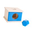 thumbnail image 3 of Yinanstore Wooden Object Permanence Box s Recognition Blocks Educational Tool Wooden Shape Matching Box for Kids Holiday Present blue, 3 of 5