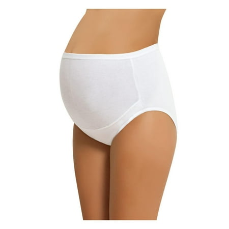 

NBB Women s Adjustable Maternity high cut 100% Cotton underwear Brief (White XXX-Large)