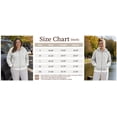 thumbnail image 4 of TEMOFON Women's Color Block Cropped Zip Up Hoodie Oversized Long Sleeve Full Zip Hooded Sweatshirt Jacket with Kangaroo Pocket, 4 of 7