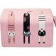 thumbnail image 5 of Bolsa de herramientas Mini bolso plegable de cuero sintético lindo 3 gato cremallera cartera bolsa para mujeres niñas, 5 of 5