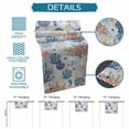 thumbnail image 6 of Blue Coastal Table Runner - 36 Inch Long Coral Shell Starfish Seahorse Summer Beach Cotton and Linen Blended Dress Scarves Farmhouse Table Runner for Kitchen Dining, Coffee Table, 13" x 36", 6 of 8