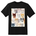 thumbnail image 2 of Plus Size Shirt for Women Black Tops for Women Oversized Short Sleeves Shirt for Women Cats T Shirt Crewneck Shirt for Women L, 2 of 5