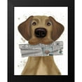 thumbnail image 2 of Fab Funky 15x18 Black Modern Framed Museum Art Print Titled - Great Dane Newspaper, 2 of 5