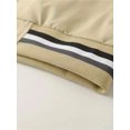 thumbnail image 5 of Stripe Edge Bomber Jacket, Men's Casual Stand Collar Zip Up Jacket For Spring Summer Outdoor, 5 of 5