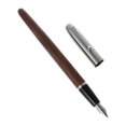 thumbnail image 1 of Pluma estilográfica de lujo Jinhao 51 para hombre, 0,5 mm, punta extrafina, caligrafía, negocios, madera de melocotón B, 1 of 5
