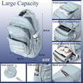 thumbnail image 3 of DAKIMOE Large capacity Backpack Aesthetic Student Schoolbag Middle School Backpack, Blue, 3 of 6