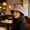 Brown, variant on Bucket Hat Wool Blend Fishman Hat for Women Solid Color Knitted Basin Cap (Khaki One Size)