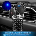 thumbnail image 3 of Car Ashtray with Led Light Universal Alloy Ashtray Aluminum Cup Smokeless Cigarette Retarder Box, 3 of 4