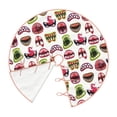 thumbnail image 2 of Daiia Halloween Mouth Drawing Merry Christmas Tree Skirt , Xmas Large Lace-up Tree Skirt, Santa Snowflakes Rustic Home Decorations New Year Party Farmhouse Decor-48", 2 of 7