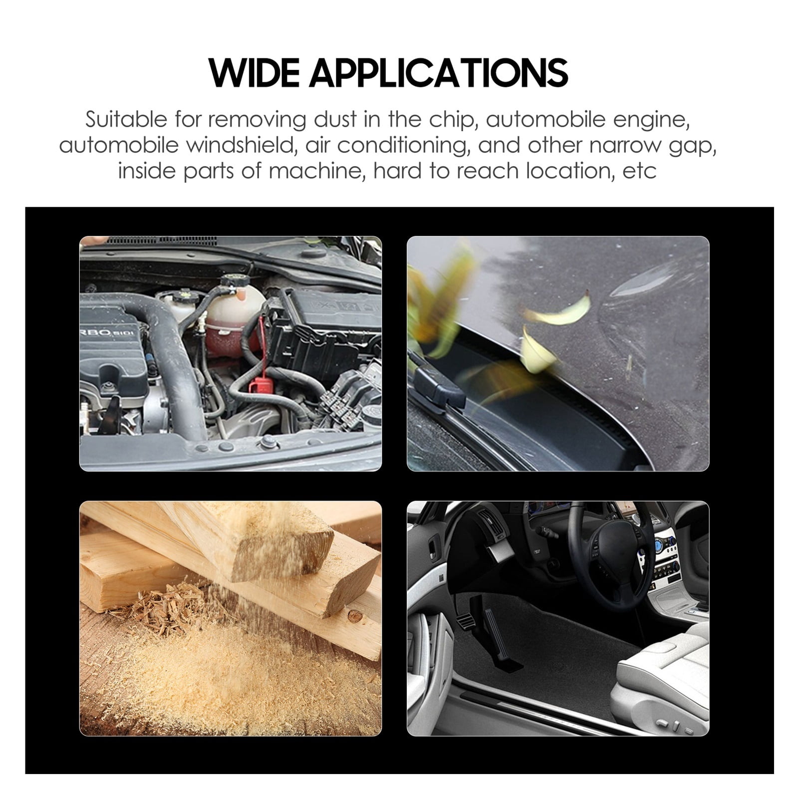 Mini Air Blow Gun Pneumatic Dust Blower Gun Air Spray Gun Dust Cleaning Air Blower 2 Replacement Nozzle For Engine Cleaning ,User-Friendly Design