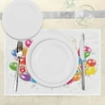 thumbnail image 3 of Ambesonne Festival Place Mats Set of 4, Vivid Birthday Balloon, Standard Size, Multicolor, 3 of 6