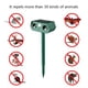 thumbnail image 3 of Repelente ultrasónico de animales solares, resistente al agua para exteriores, con Sensor de movimiento, disuasorio de luz roja, 3 of 5