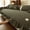 Dark Grey, variant on VOGOL Plaid Cotton Couch Cover with Ruffle, Boho Couch Covers for Sofa, Washbale, Dark Grey, 28 x 71 in