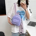 thumbnail image 2 of Women Mini Backpack Corduroy Girls Bookbags Retro Travel Rucksack (Purple), 2 of 8