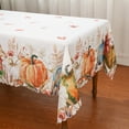 thumbnail image 4 of Fall Tablecloth, Fall Decorations for Home Waterproof Pumpkin Decor Fall Decor Watercolor Thanksgiving Holiday Decor Scallop Edge Table Cover Party Dining Table Decorations 60 x 84 Inch, 4 of 7