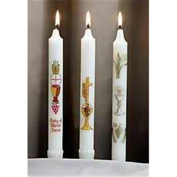 Emkay Candles 33705 CandleFirst Communion & Gold Chalice 8 x 0.86