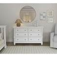 thumbnail image 6 of Evolur Signature Cape May Double Dresser, Weathered White, 6 Drawers, 6 of 8
