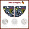 thumbnail image 3 of Fotbe Festive Cats and Trees Pattern Christmas Tree Skirt, Tree Skirts Plush Christmas Decorations, Christmas Tree Skirts Xmas Decorations Holiday Party Decor-48", 3 of 6
