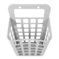 thumbnail image 2 of Foldable Plastic Laundry Basket, Hanging Storage Organizer for Clothes and Towels, Space Saving Wall Mounted Container for Bathroom, Bedroom, or, 2 of 5