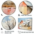 thumbnail image 3 of Designart "Country Charm In Minimalist Barns" Barns Floater Framed Canvas Wall Art, 3 of 5