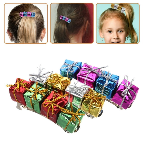 OFFIGAM 3Pcs Christmas Hair Pins Fun Alloy Hair Fastener Clips for Party Hairstyles