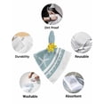 thumbnail image 6 of Boanket Blue Coastal Cloth Napkins Set of 4, Holiday Napkins for Baby Shower, Nautical Beach Summer Sea Starfish Coral Washable Reusable Dinner Napkins for Cocktail Wedding Party, 20 x 20 Inch, 6 of 7