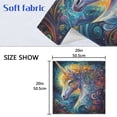 thumbnail image 5 of Satin Napkin Square 20 Inches Soft Smooth Decorative Napkins for Party Wedding Banquet and Dinner Psychedelic Art Unicorn, 5 of 8
