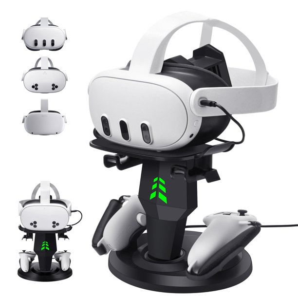 Base de carga para auriculares VR alcopanda para Meta Quest 3/Quest 3S/Quest 2