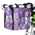 thumbnail image 2 of Multi Purpose Bicycle Basket Folding Removable Handlebar Metal Aluminum Frame Basket, 2 of 5